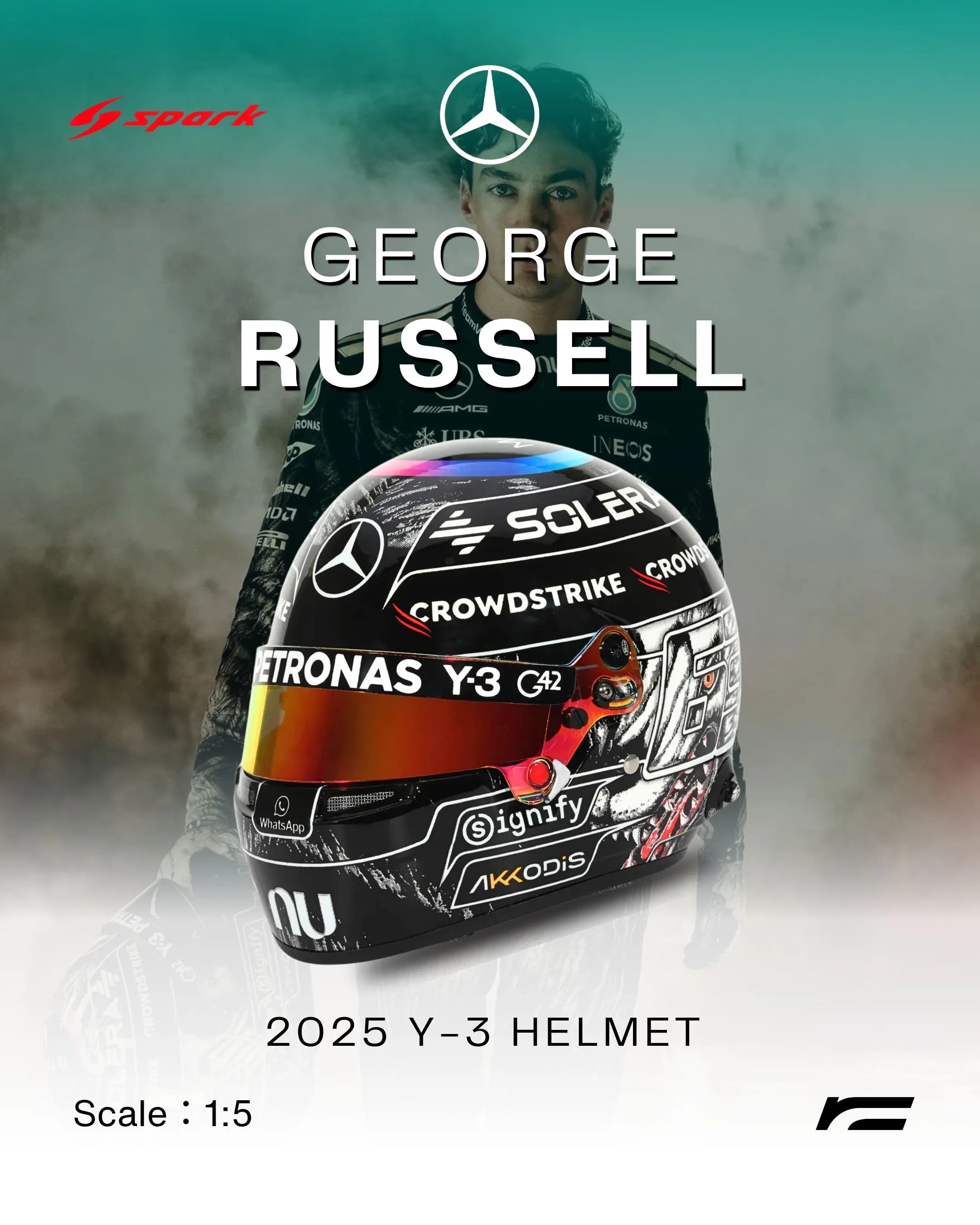 George Russell | 2026 Y-3 Helmet(Japanese GP)