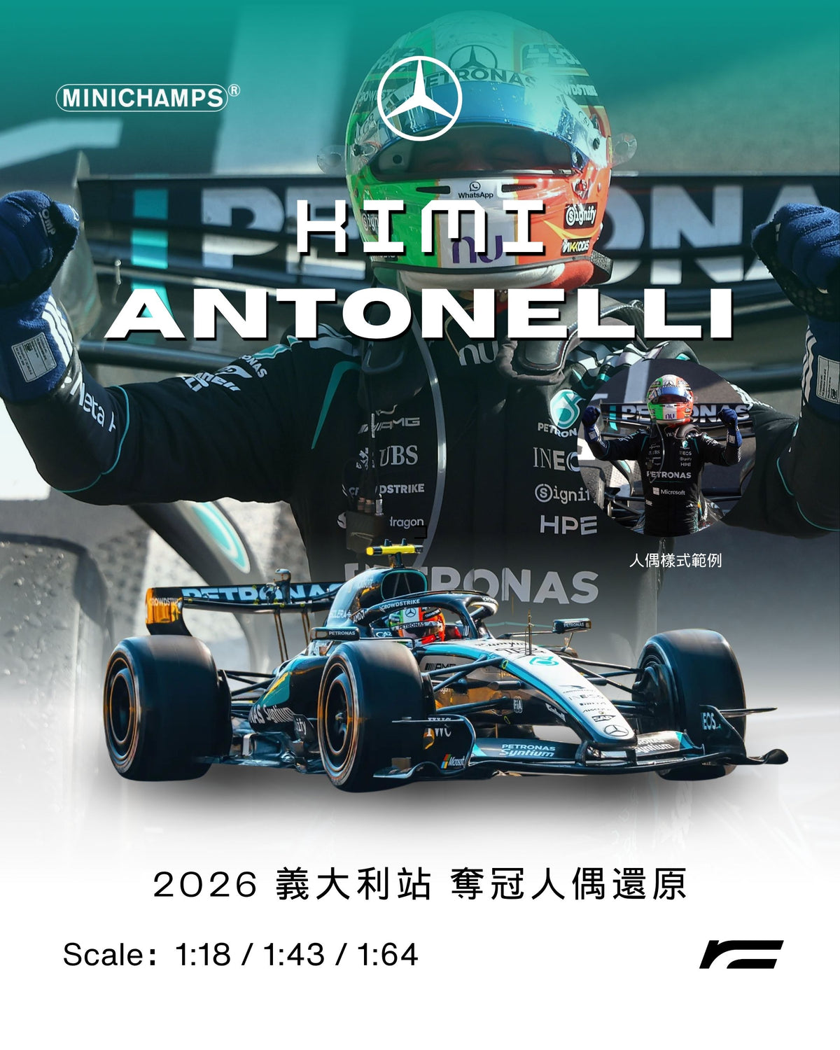 Kimi Antonelli | 2026 Mercedes W17 主場 Monza 奪冠(Italy GP)