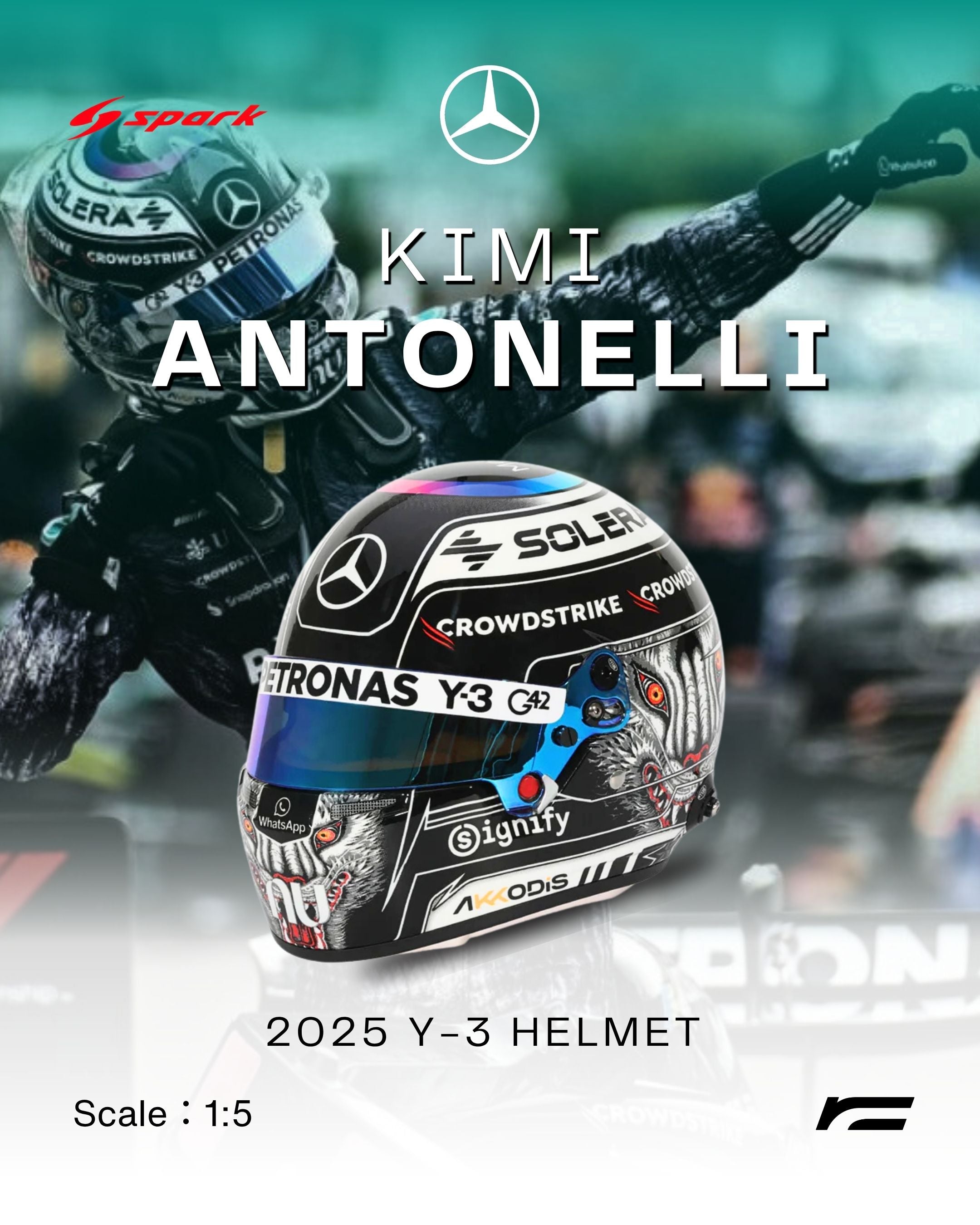 Kimi Antonelli | 2026 Y-3 Helmet(Japanese GP)