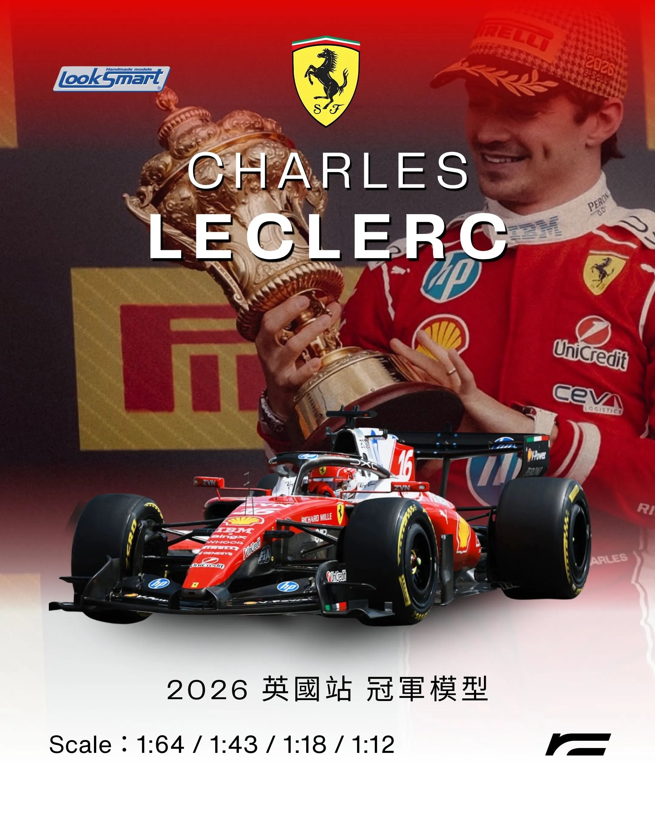 Charles Leclerc | 2026 Ferrari SF-26 睽違642天奪冠（British GP）