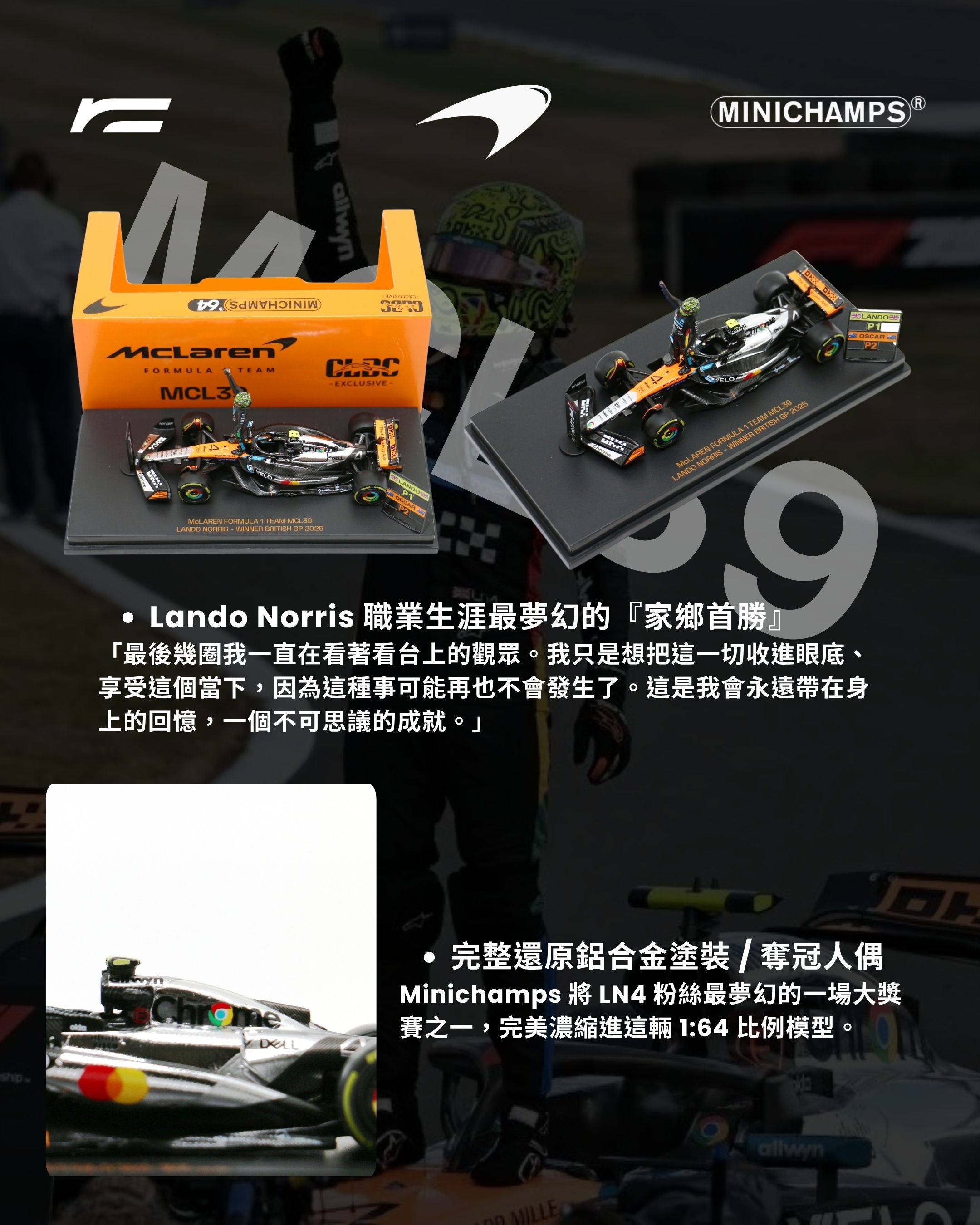 Lando Norris｜MCL39 奪冠特別版（British GP）