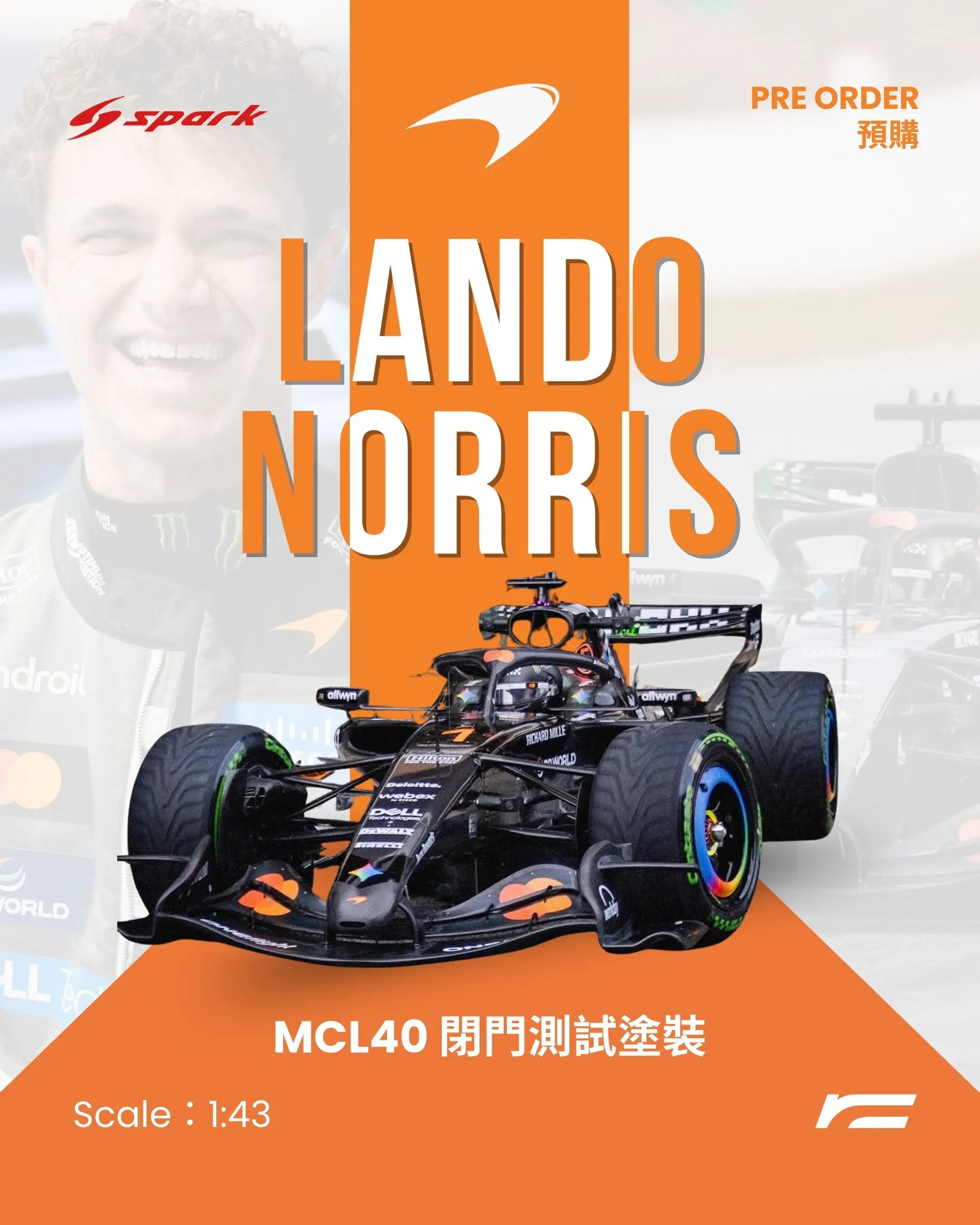 Lando Norris | 2026 McLaren MCL40 季前測試塗裝