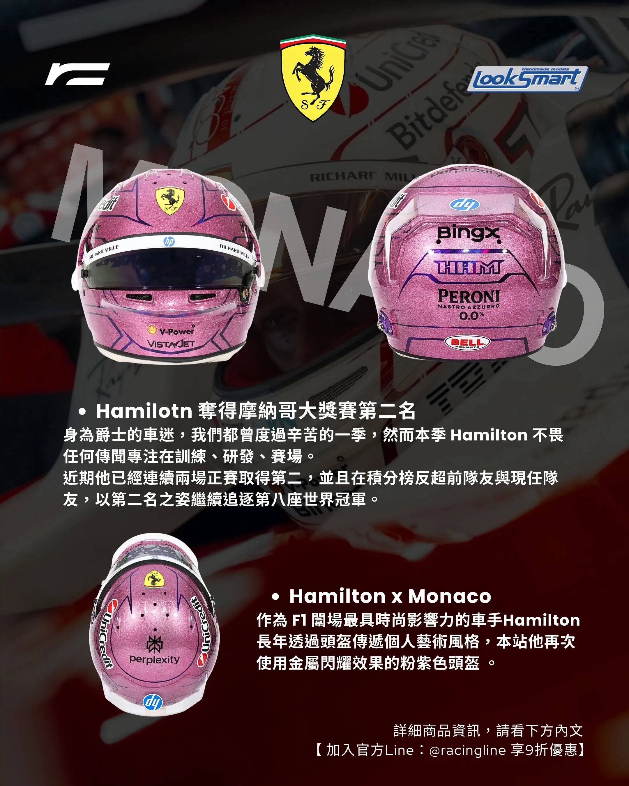 Lewis Hamilton | 2026 Special Edition Helmet（MonacoGP）