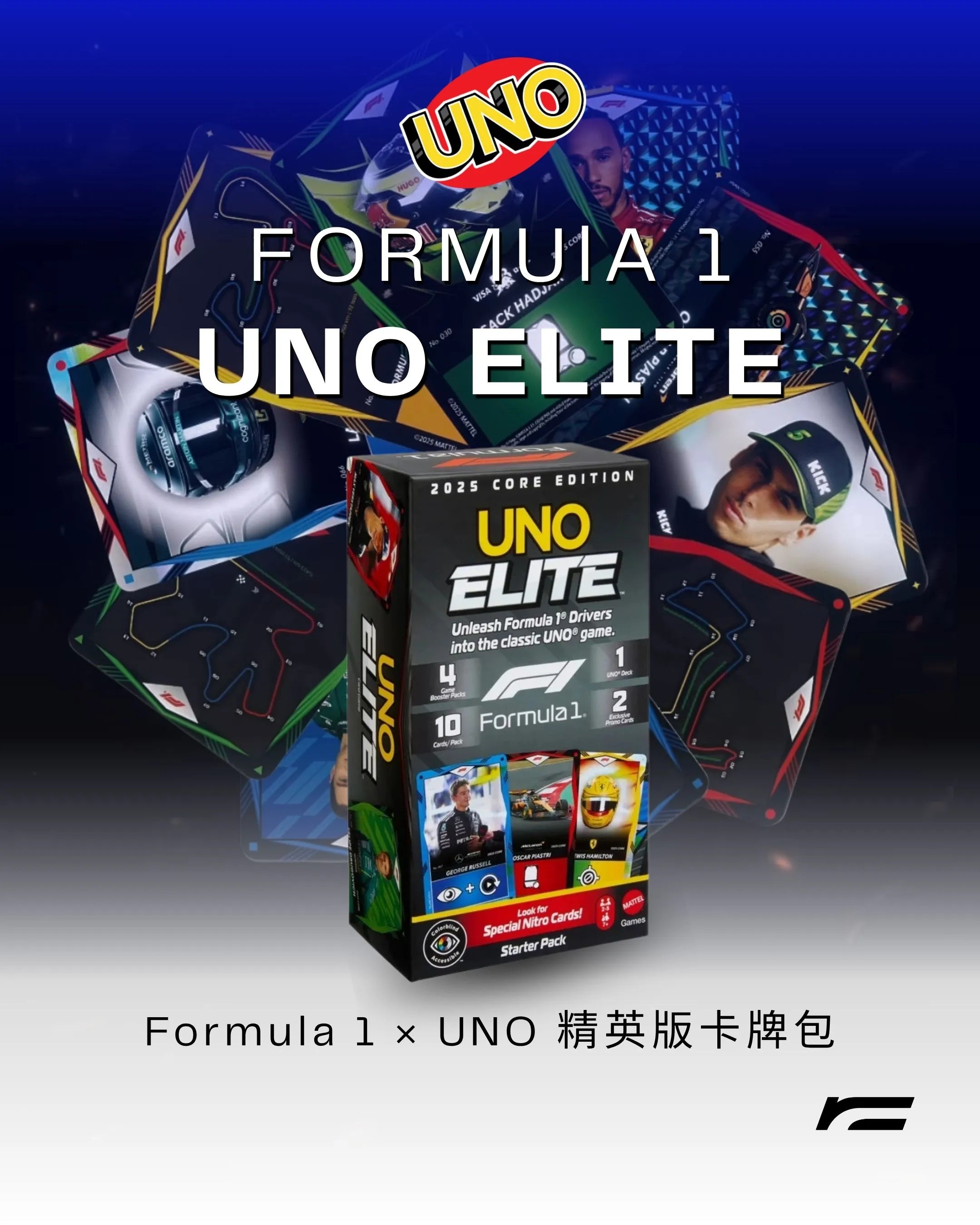 Formula 1 x UNO Elite 精英版卡牌組